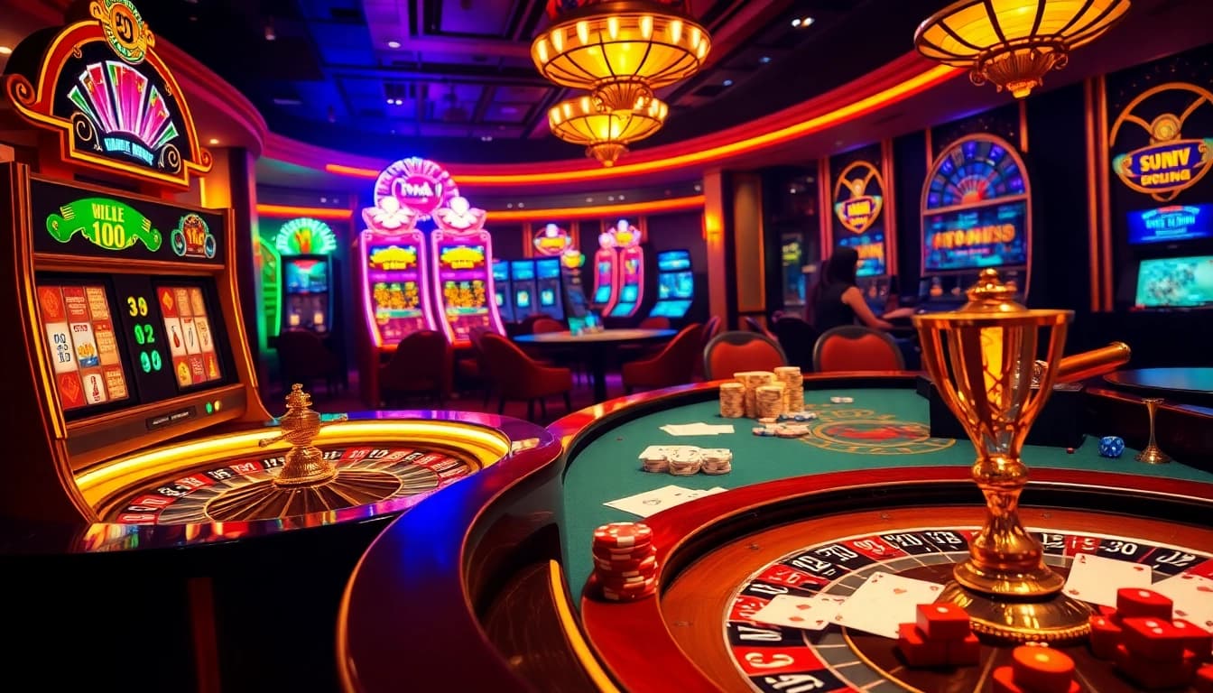 Players enjoying thrilling games at Go99 online casino, featuring poker, slots, and roulette.