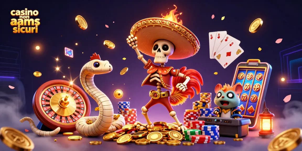 Giocando nei casinò non AAMS sicuri, unisce divertimento e avventure con il grillo fortunato e festaiolo.