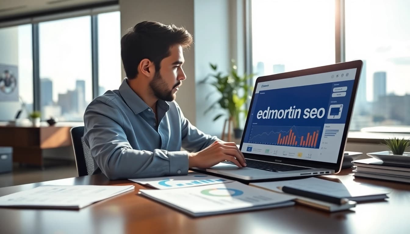 Boost your Edmonton SEO strategy with a focused digital marketing expert at work.