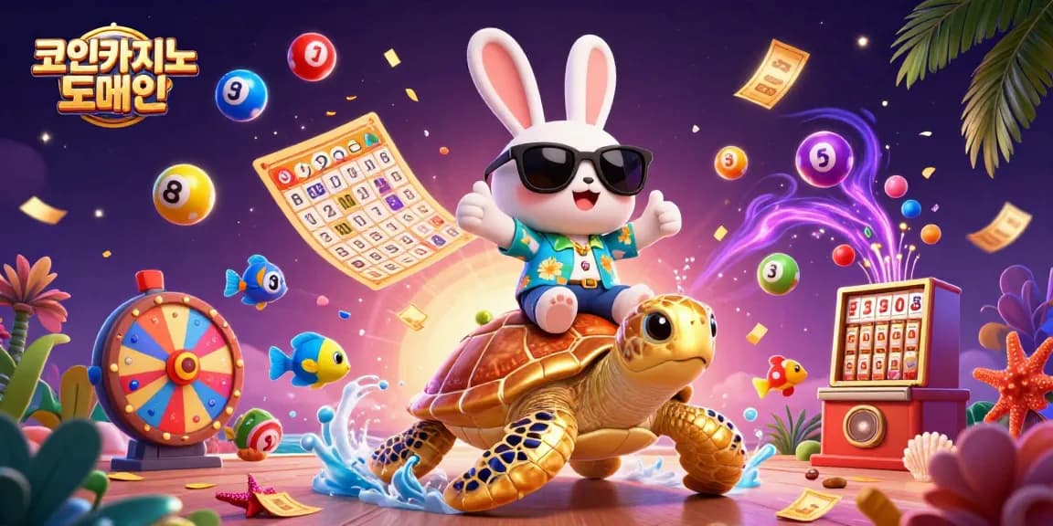 코인카지노 도메인과 함께하는 행운의 토끼와 금색 거북이의 즐거운 순간