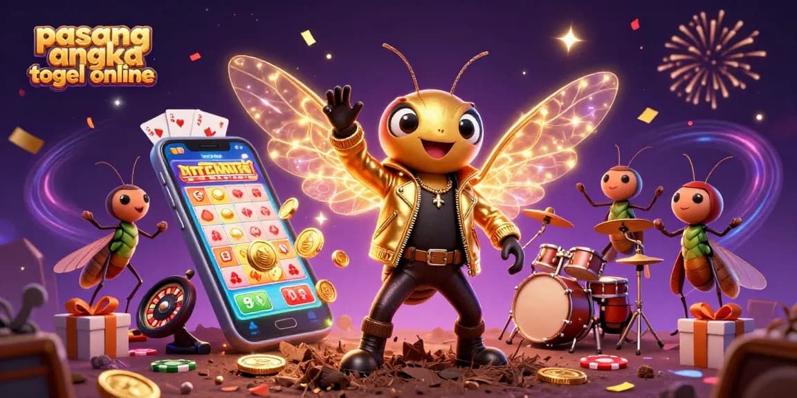 Experience the excitement of pasang angka togel online with vibrant characters and lottery elements.
