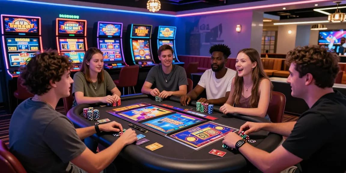 Exciting gaming moment at slots that accept credit cards in a vibrant casino setting.