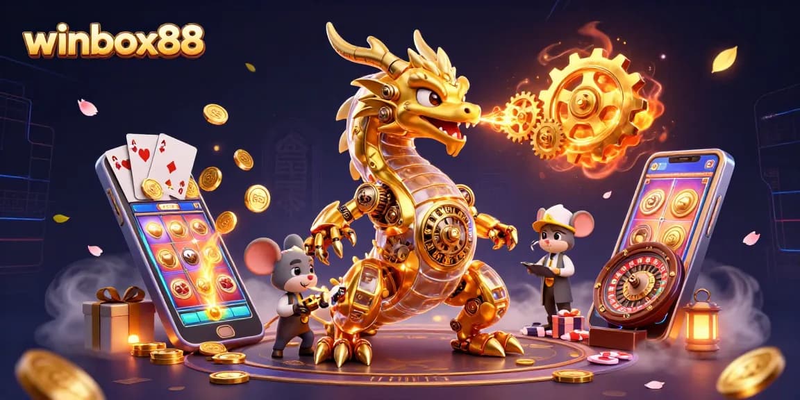 Experience the thrill of winbox88's golden dragon and vibrant slot games.