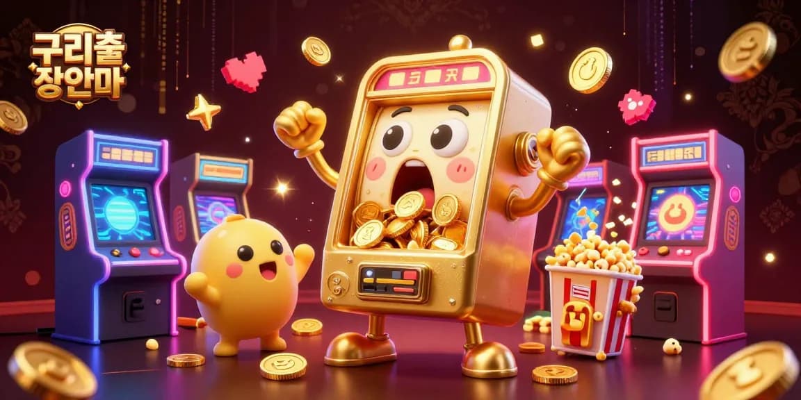 Spin and win with 구리출장안마 in this vibrant casino scene featuring golden slot machines and thrilling game elements.