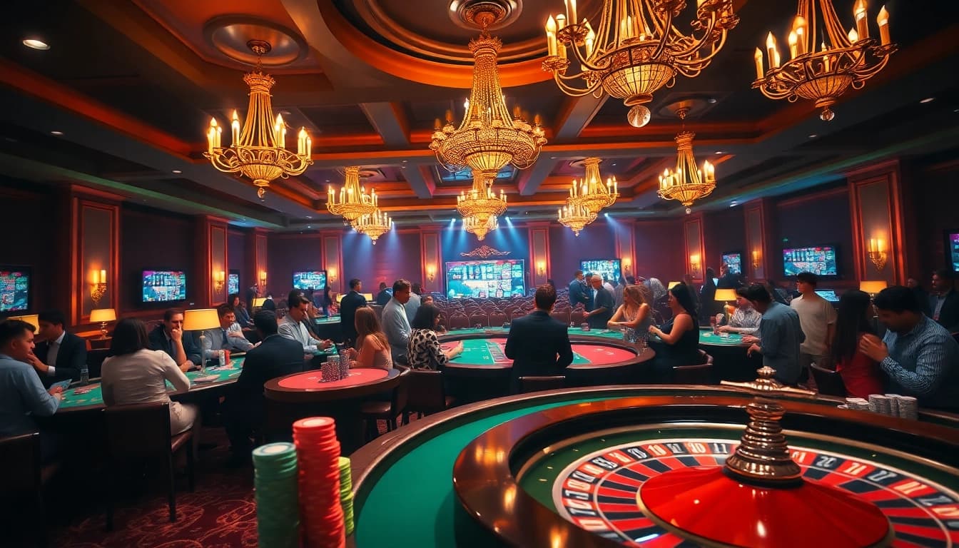 Vivez l'excitation du meilleur casino en ligne avec des tables de poker vibrantes et une roue de roulette.