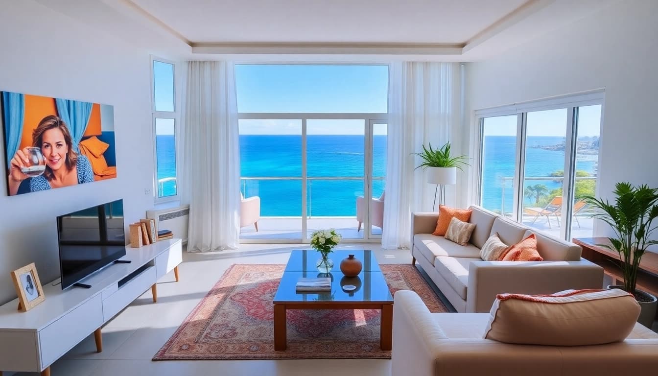 Find an exquisite apartment for rent in Alanya, Turkey with stunning sea views and modern interiors.