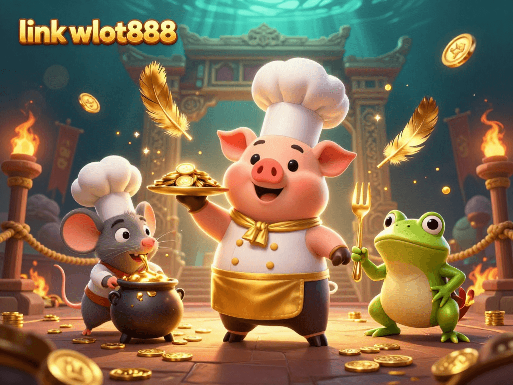 Menggandakan peluang dengan link wslot888, chef babi menyajikan koin emas di arena permainan yang glamor.