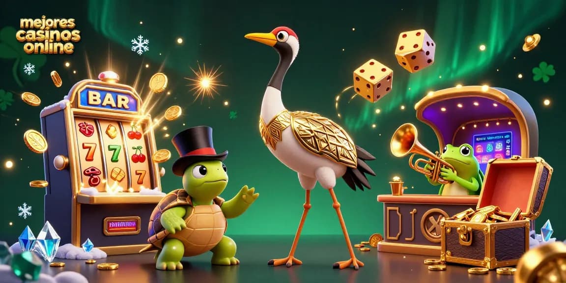 Impresionante escena de los mejores casinos online con jackpots y juegos en acción.