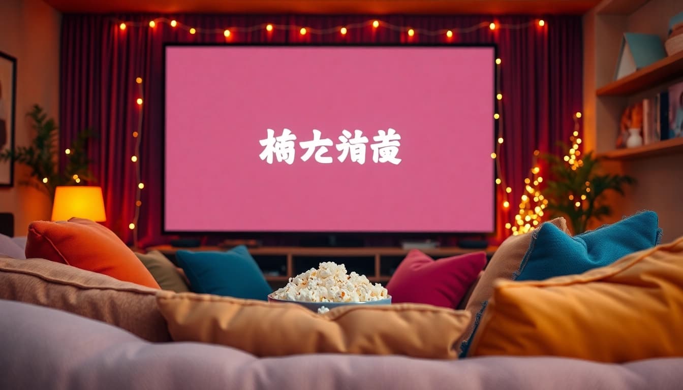 ดูหนังออนไลน์ ในบรรยากาศการชมภาพยนตร์ที่อบอุ่นในห้องนั่งเล่นสะดวกสบาย