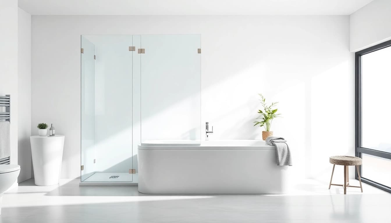 Genießen Sie die Funktionalität der duschkabine 90x90 komplett in einem modernen Badezimmer.