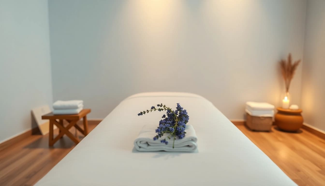Relaxing setting for 서울출장마사지 with soothing colors and inviting atmosphere.