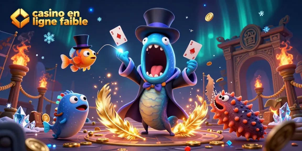 Découvrez une scène dynamique de jeu au casino en ligne fiable, avec des personnages amusants et des éléments de magie.