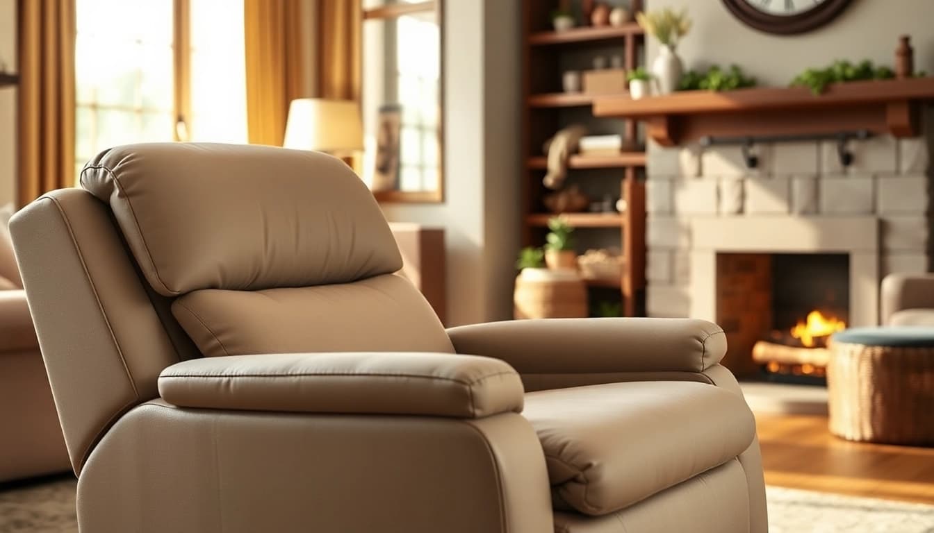 Relaxing in a reclining lift chair with heat and massage, perfect for comfort and rest.