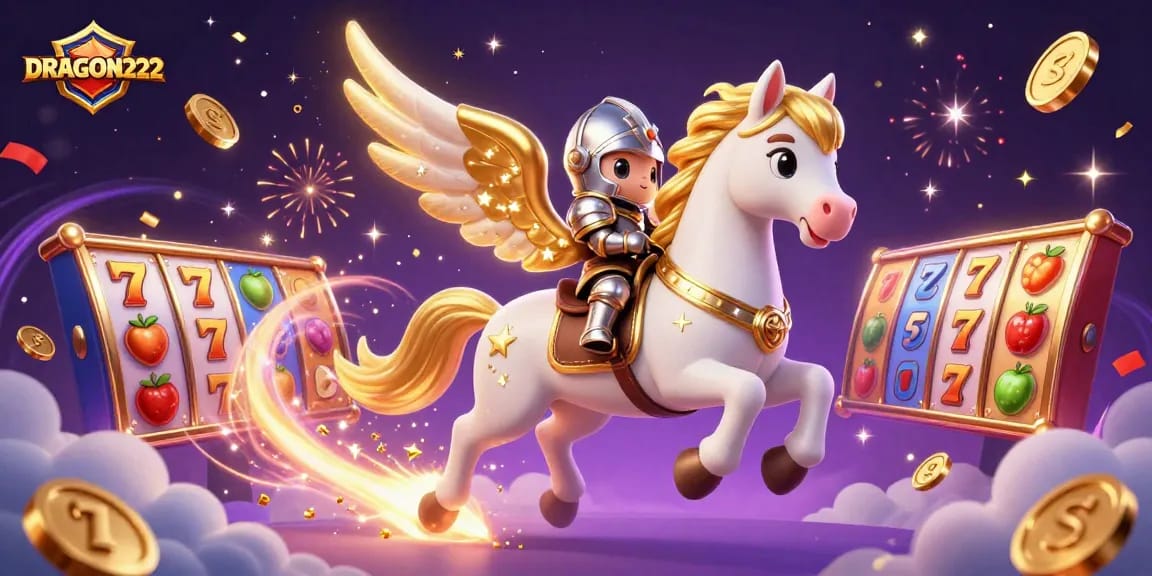 Experience the thrill and excitement of DRAGON222 slot games with dynamic golden winning elements.