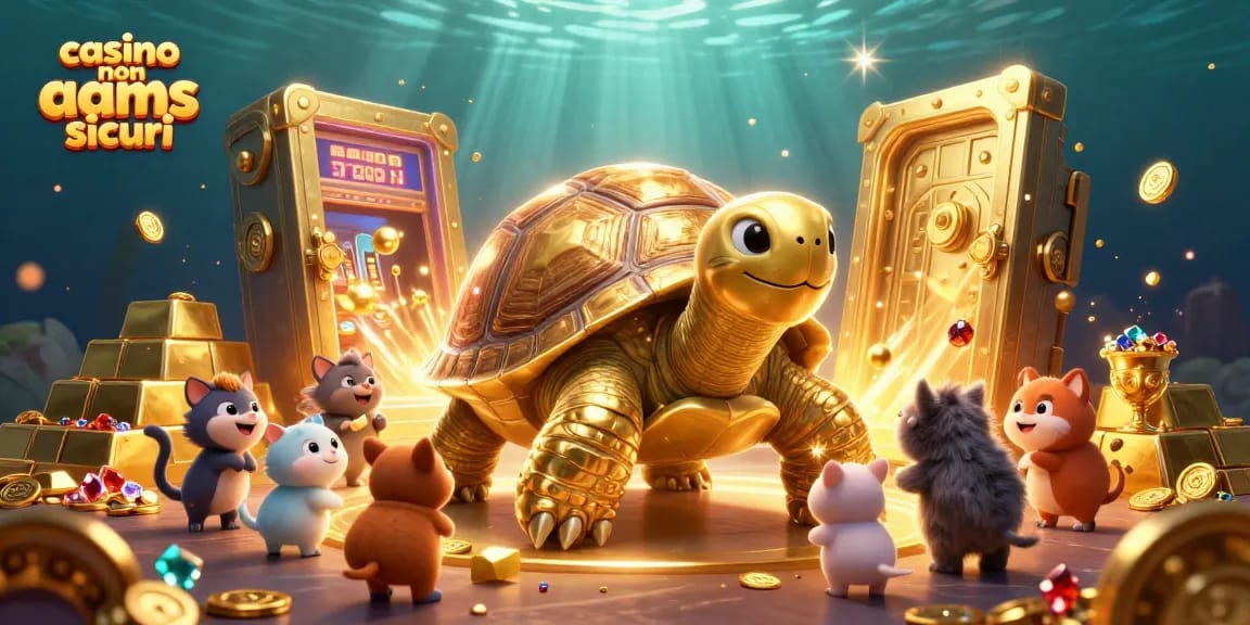 Giocatori al casinò non aams sicuri, divertirsi con giochi e ricchezze d'oro in un'illustrazione fantastica