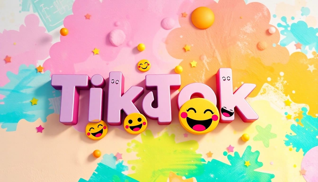 Engage with vibrant TikTok emojis displayed in a colorful and playful digital collage.