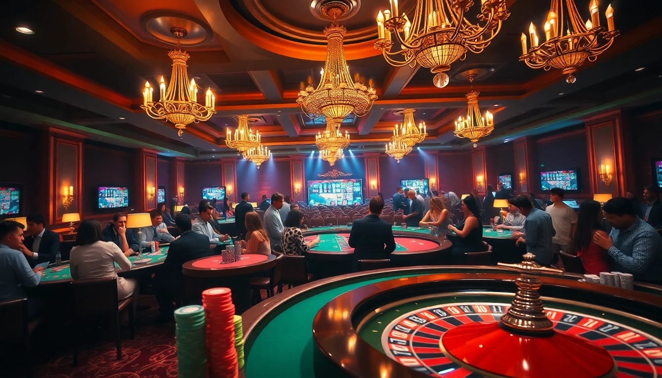 Vivez l'excitation du meilleur casino en ligne avec des tables de poker vibrantes et une roue de roulette.