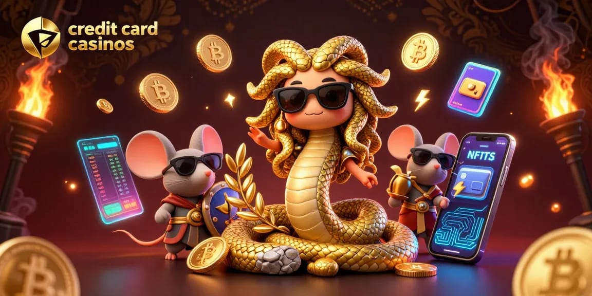 Experience thrilling gameplay at credit card casinos with unique characters and vibrant gaming elements.