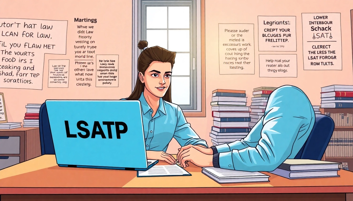 Hire someone to take lsat for you while studying at a desk with tutoring resources.