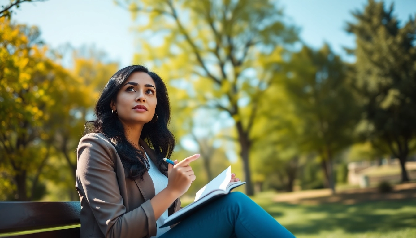 Find my true calling as a woman reflects on her career choices in nature's tranquility.