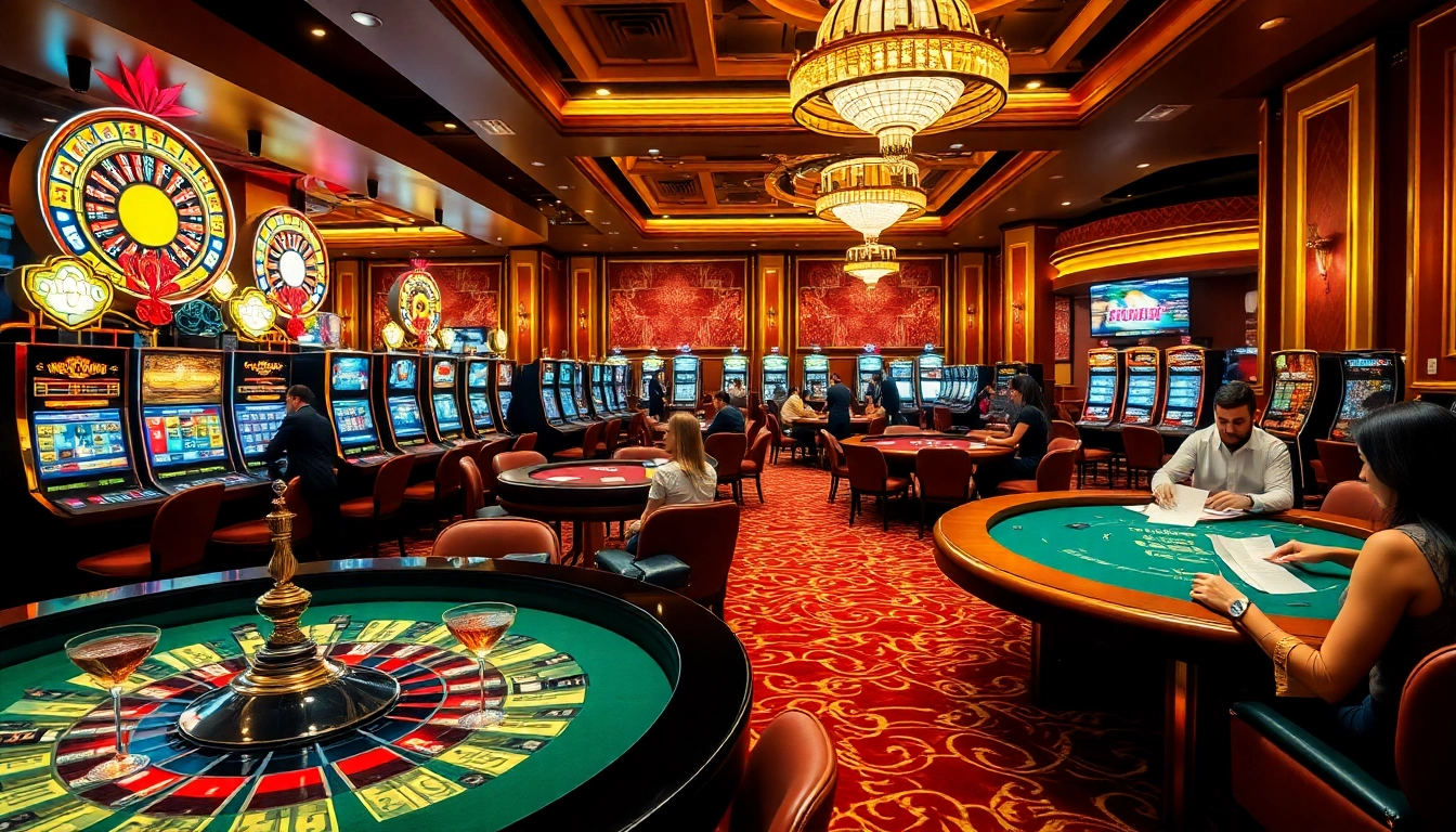 Ressentez l'excitation au meilleur casino en ligne avec des tables de jeu vibrantes et une atmosphère luxueuse.