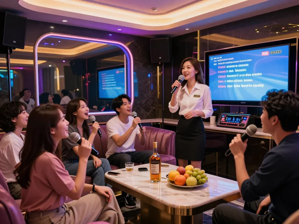 Experience the vibrant nightlife at https://www.gangnamtune.com with friends at a luxury karaoke venue in Gangnam.