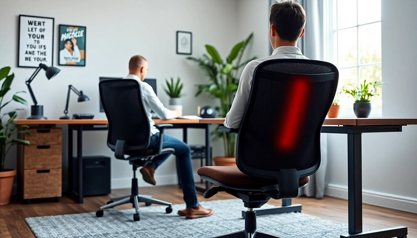 Implementing back pain remedies through ergonomic office setup for better posture.