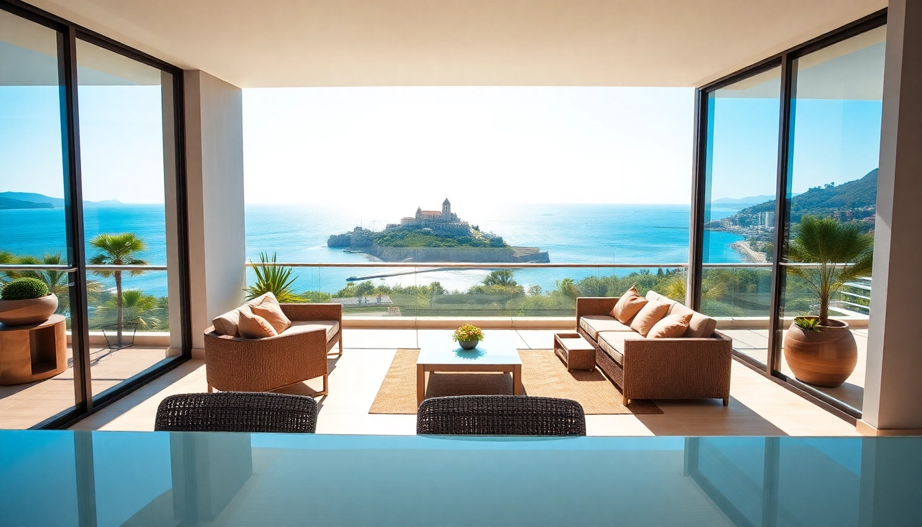 Explore an exquisite apartment for sale in Alanya featuring stunning sea views and modern design.