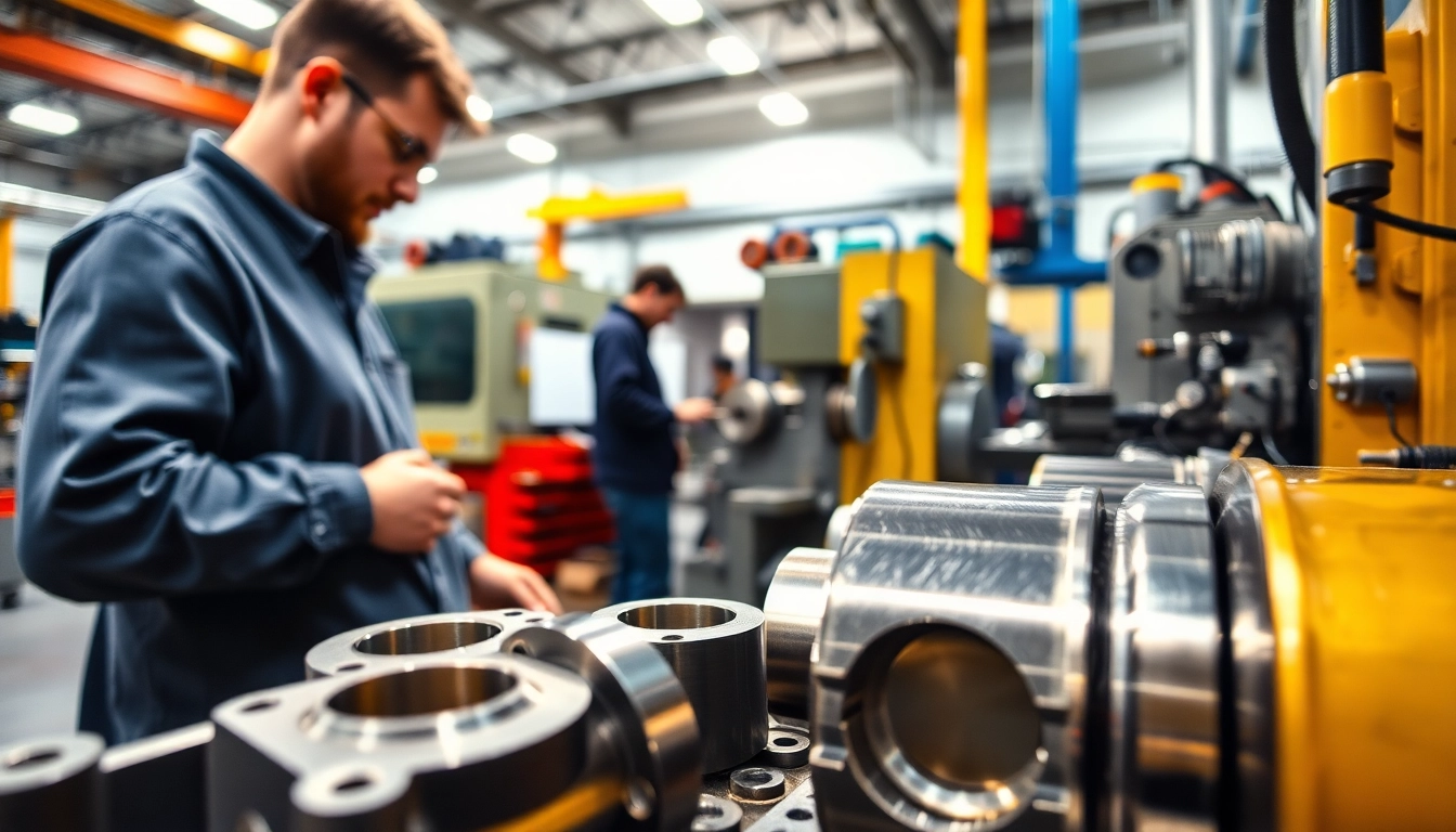 Custom part manufacturer producing high-precision parts in a bright manufacturing setting.