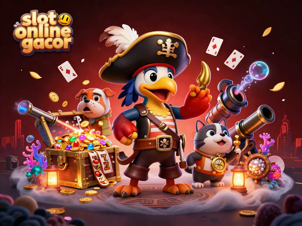 Experience the thrill of slot online gacor with a vibrant pirate-themed gaming adventure.