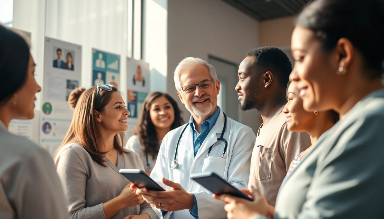 Enhancing Health through collaborative discussions in a modern clinic environment.