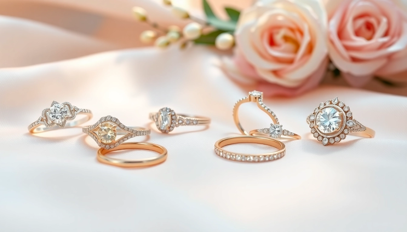 Showcasing exquisite promise rings with intricate designs and sparkling stones.