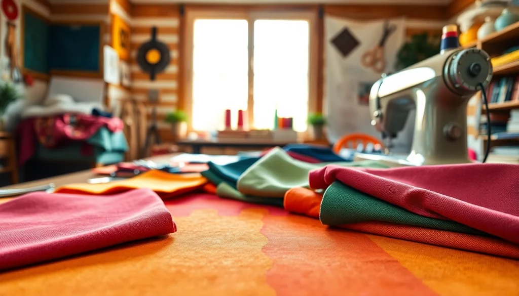 Canvas materialen en stoffen voor creatieve projecten op een werktafel.