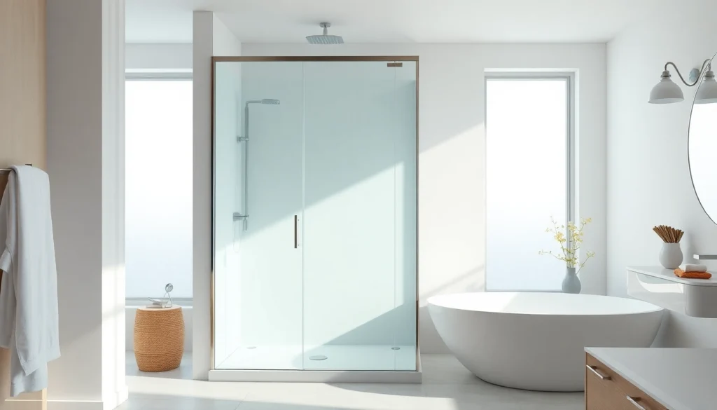 Aménagez un espace de salle de bains élégant avec sunny showers france et douche moderne.