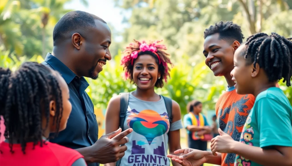 Engaging community scene showcasing Orlando Black cultural pride through youth activities.
