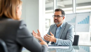 신용카드 현금화 전략을 설명하는 재정 컨설턴트의 모습