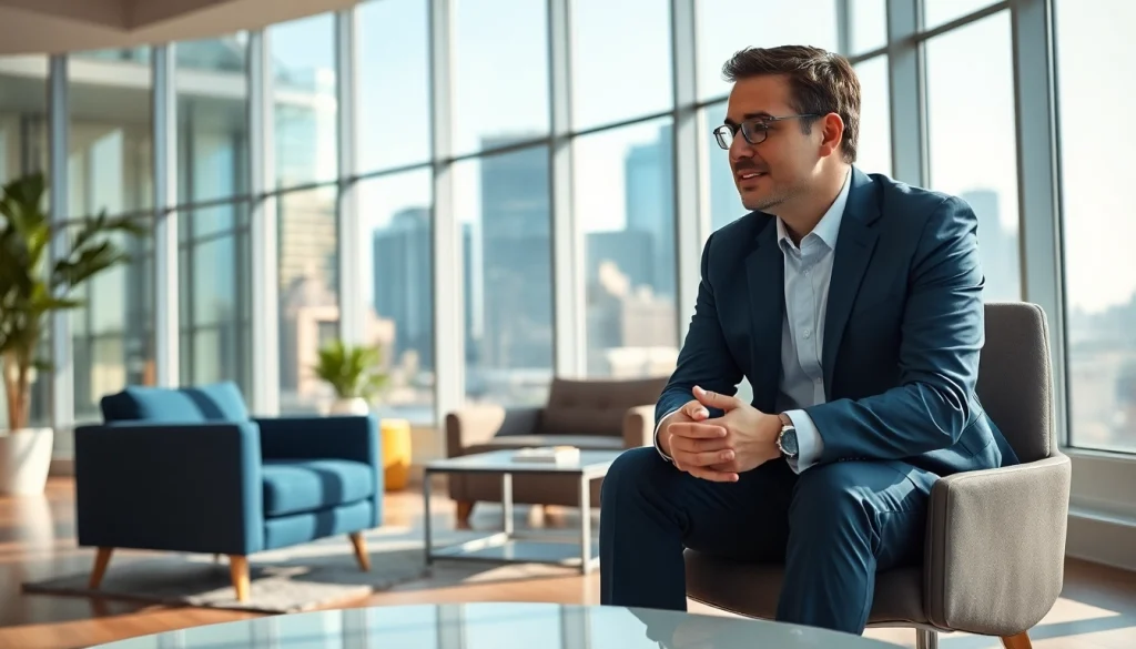 Engaged conversation with an independent wealth management firm San Antonio advisor and client in a bright office.