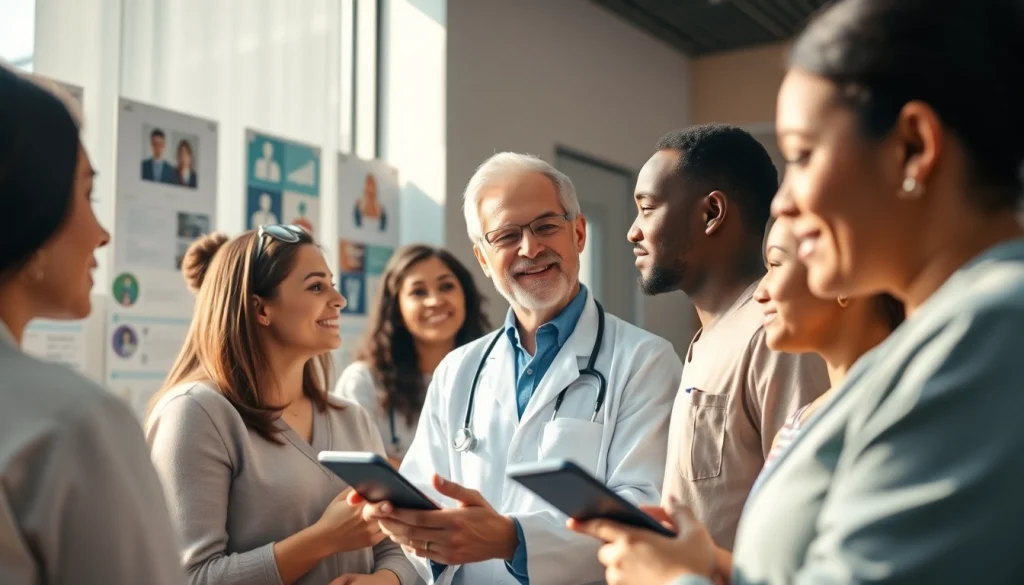 Enhancing Health through collaborative discussions in a modern clinic environment.