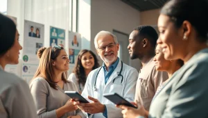 Enhancing Health through collaborative discussions in a modern clinic environment.