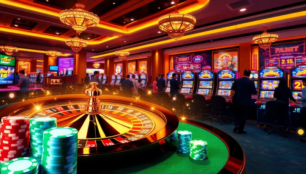 Experience luxury and excitement with F8 BET's high-end online casino interface featuring vibrant games and engaging players.