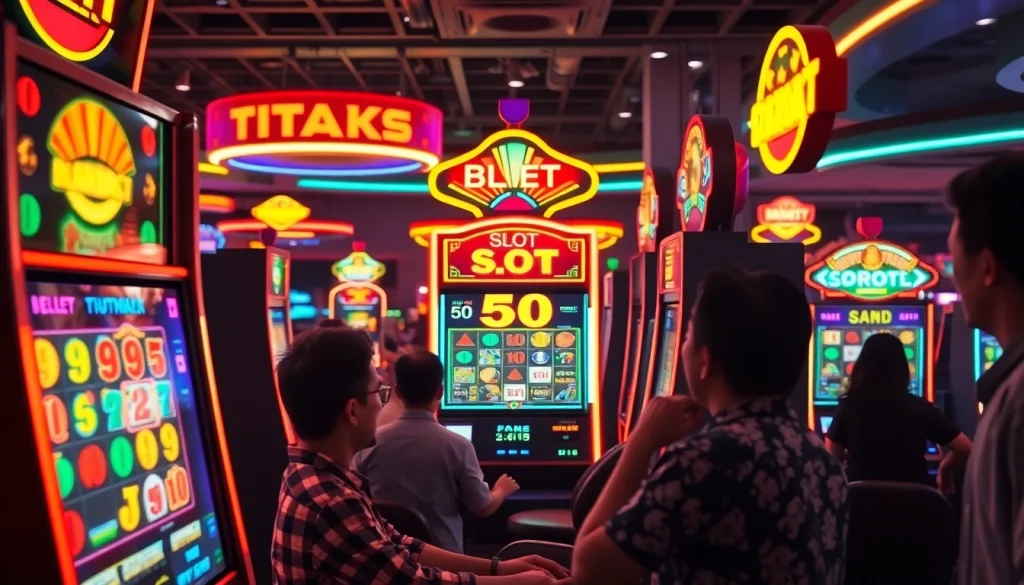 Menangkan slot bet 50 perak dengan antusiasme di kasino penuh warna.