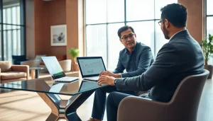 신용카드 현금화를 위한 재무 상담 중인 전문가와 고객의 모습