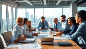 Engaged team collaborating on Acquisition Planning strategies in a modern office setting.