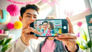 Showcasing paid links for TikTok creators in an energetic promotional setting.