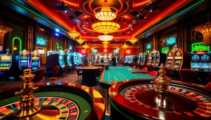 Engaging gamblers at a luxurious casino celebrating shbet khuyến mãi with exciting games.