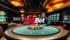 Engaging experience at 188bet with players enjoying table games and online interfaces.
