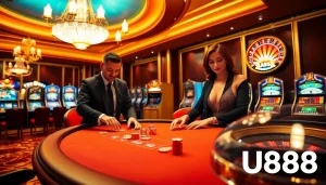 Experience thrilling gameplay at U888 casino with vibrant poker and slot action.