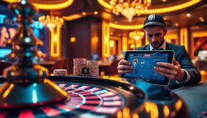 Experience the thrill at SODO Casino with exciting poker hands and roulette action.