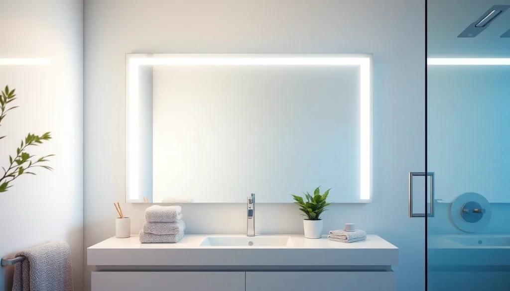 Enhance your space with a stylish bathroom mirror with led light that combines elegance and modern design.