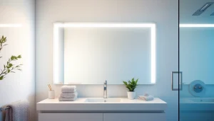 Enhance your space with a stylish bathroom mirror with led light that combines elegance and modern design.